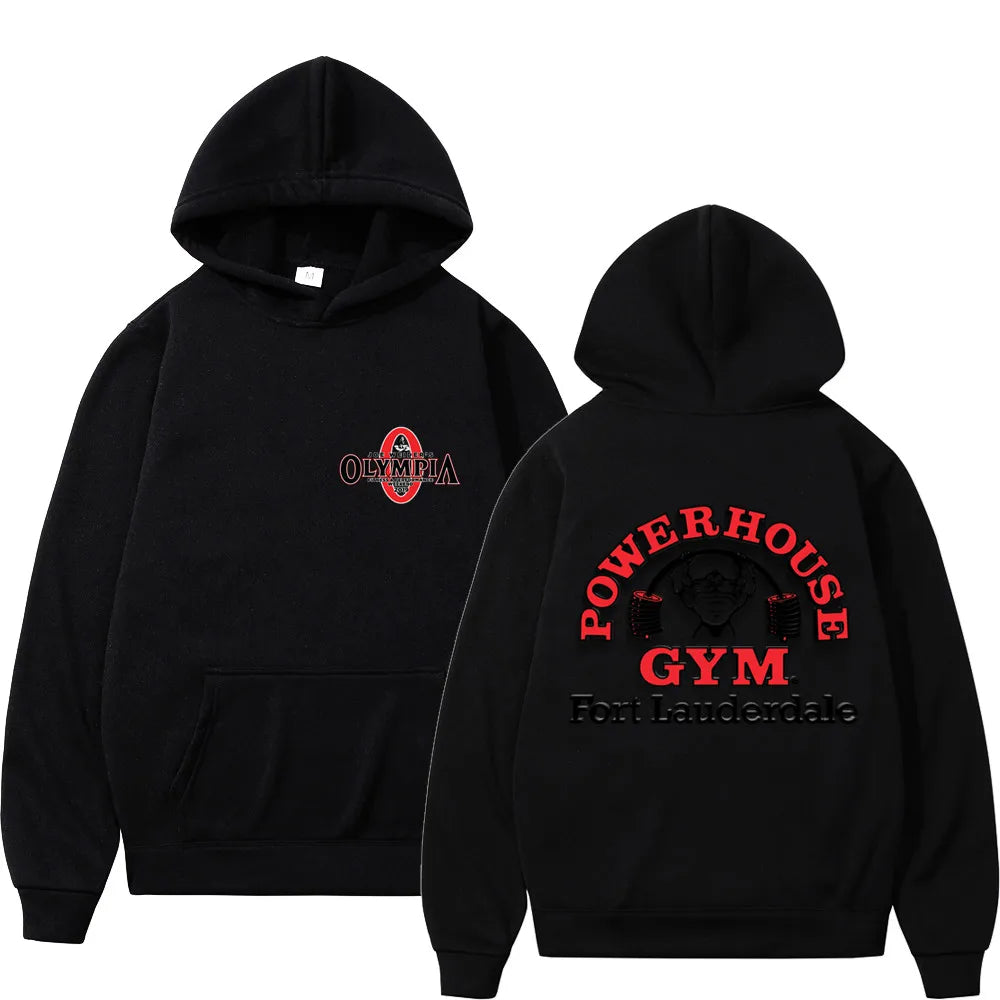 Hip Hop OLYMPIA Gym Mens Hoodies Harajuku Women/Men Hoodie Oversized Y2K Unisex Jogger Sportswear Clothes Fashion Streetwear