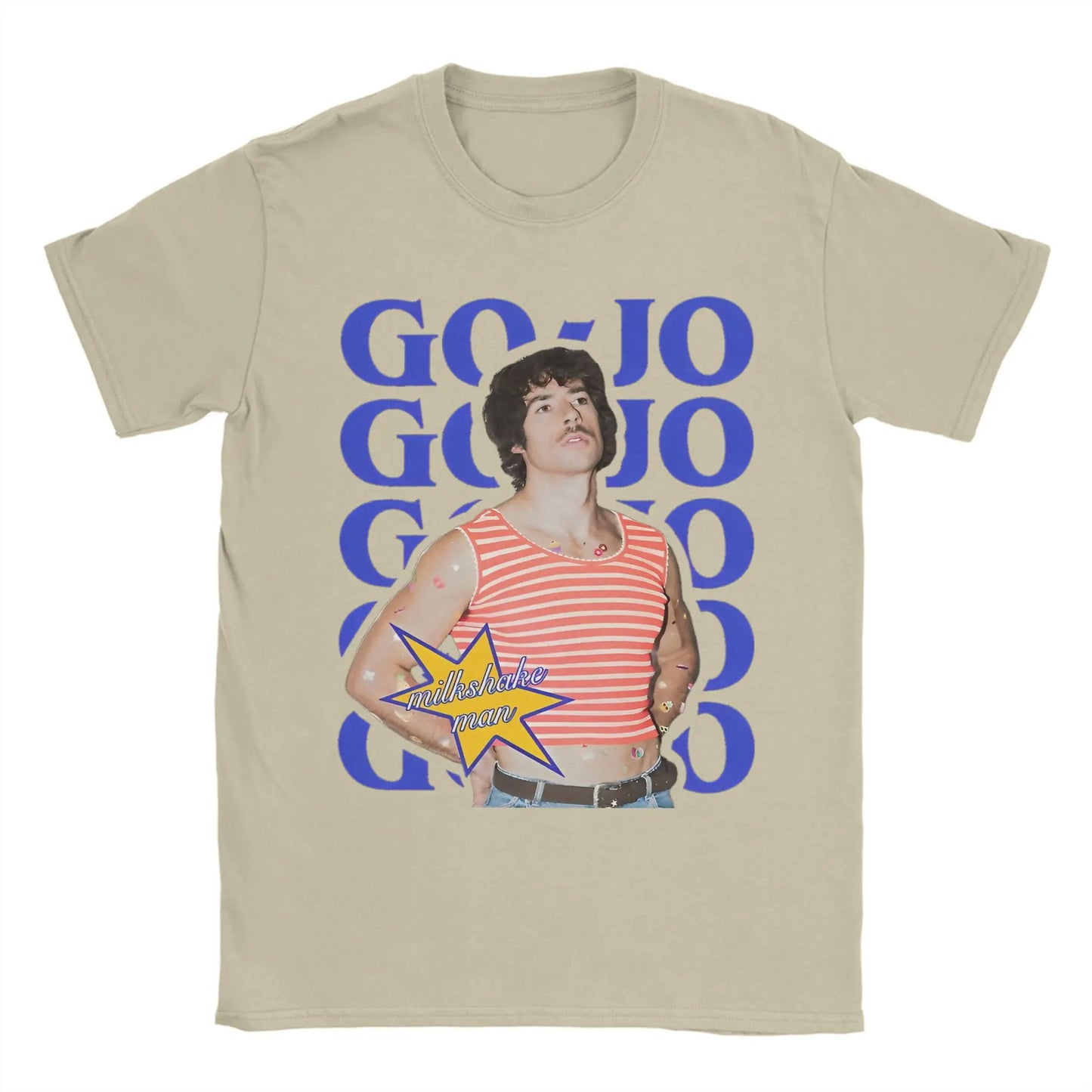 Men's T-Shirt Go Jo Milkshake Man Australia T Shirts Hipster Eurovisions 2025 Summer Tees Vintage 100 Cotton Clothes Plus Size