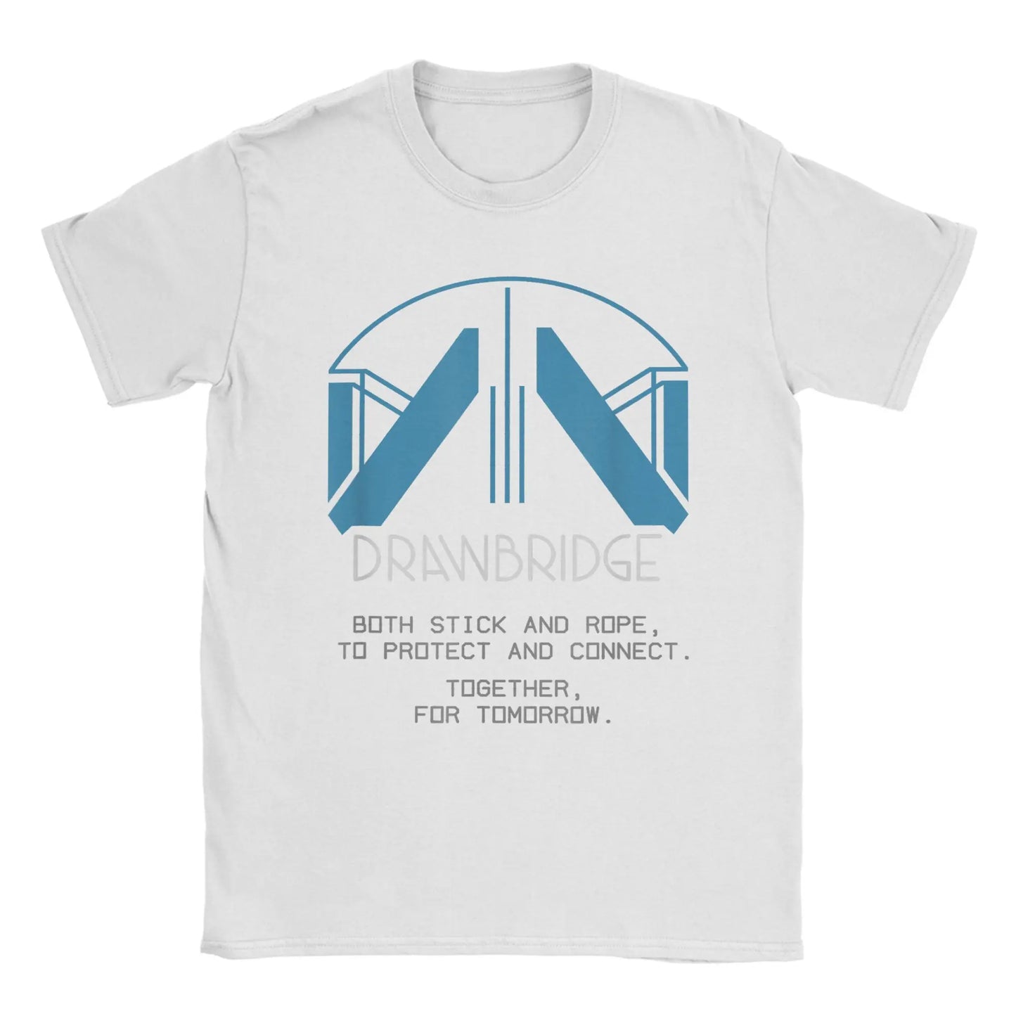 Men T-Shirts Drawbridge Logo Death Stranding 2 Casual Cotton Tee Short Sleeve Gaming T Shirts Crew Neck merch Birthday Present