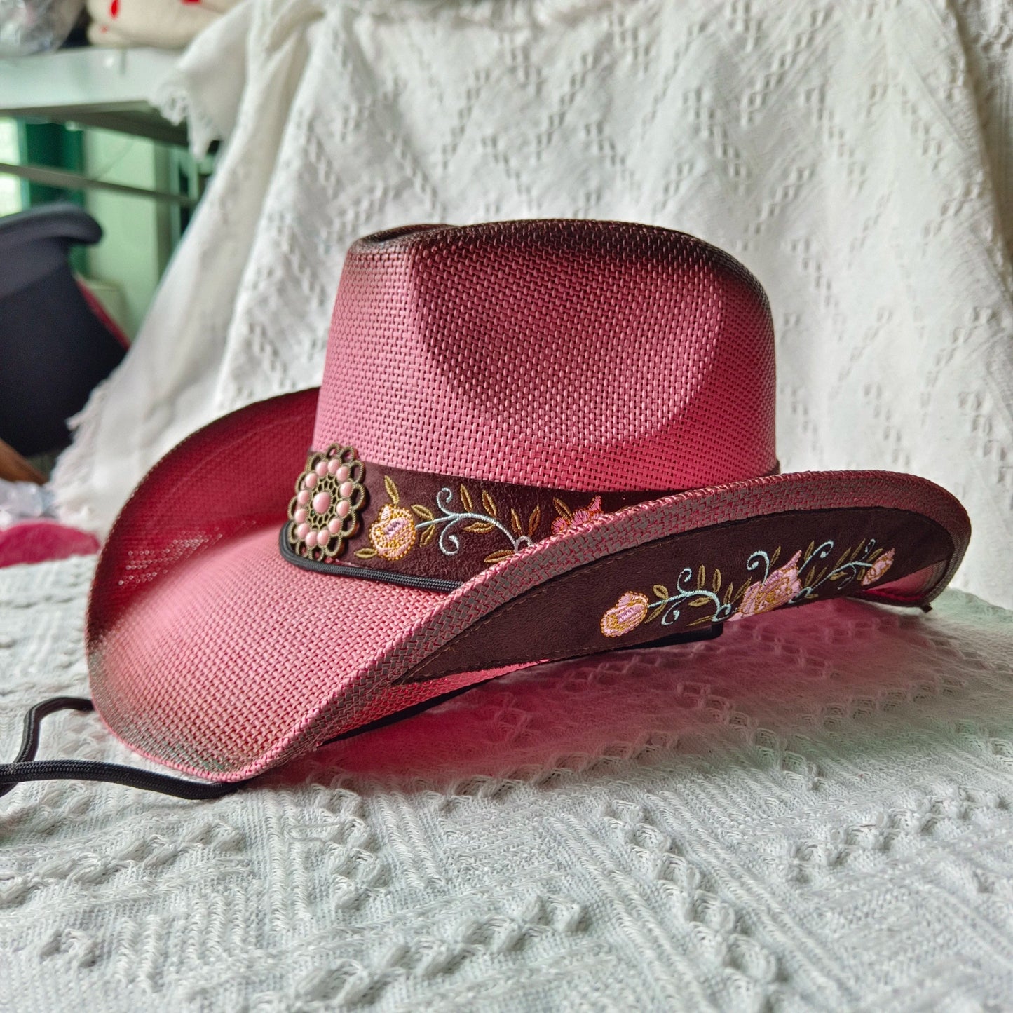 hats straw cowgirl western hat mexican hat retro curling hat western cowboy hat outdoor riding hat travel sports hat