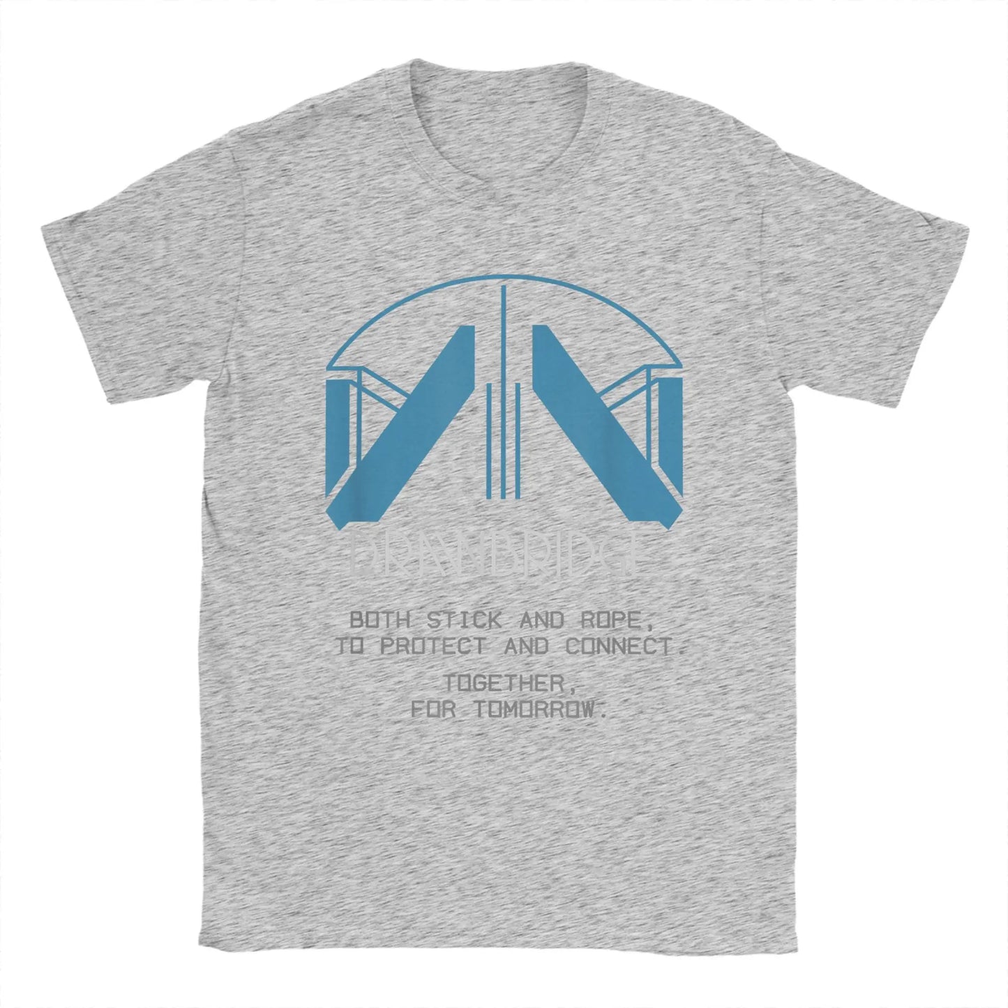 Men T-Shirts Drawbridge Logo Death Stranding 2 Casual Cotton Tee Short Sleeve Gaming T Shirts Crew Neck merch Birthday Present