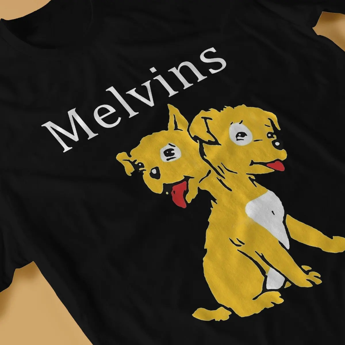 Men T-Shirts Music Vintage Pure Cotton Tees Short Sleeve Melvins T Shirts O Neck Clothing Gift Idea