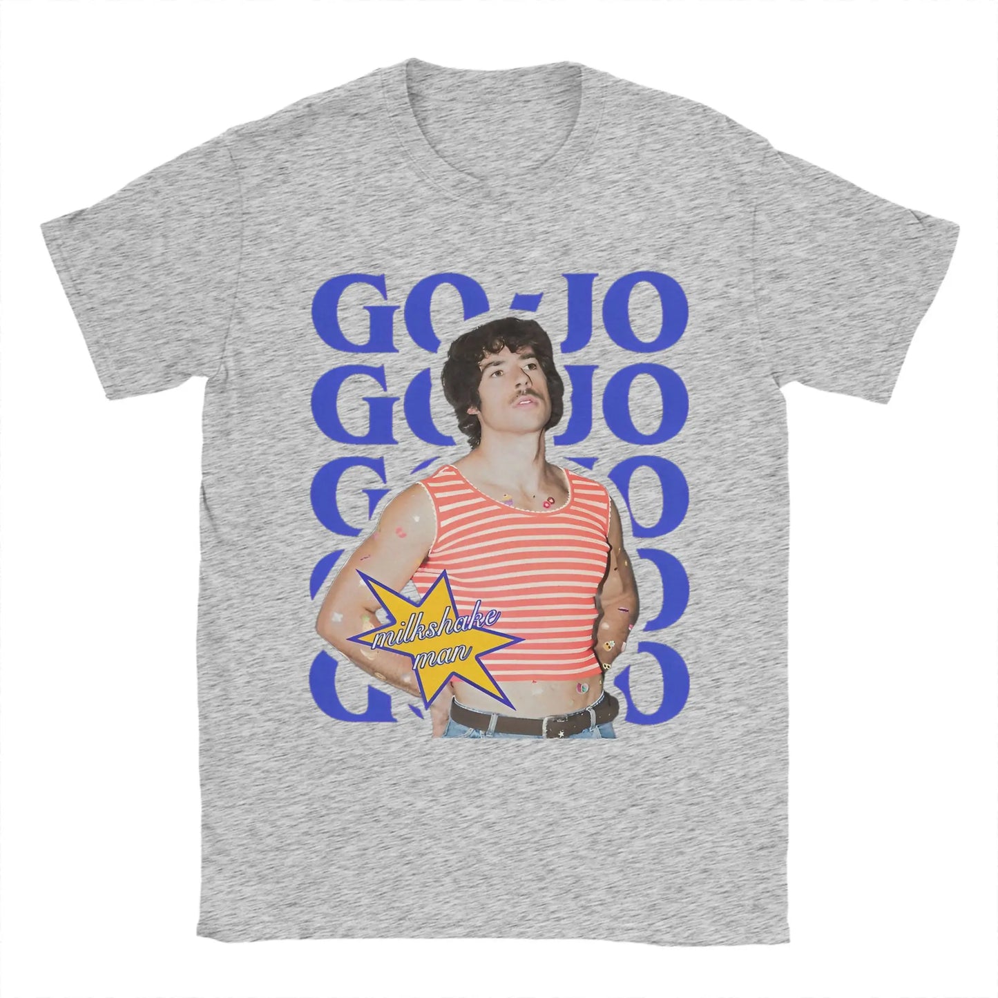 Men's T-Shirt Go Jo Milkshake Man Australia T Shirts Hipster Eurovisions 2025 Summer Tees Vintage 100 Cotton Clothes Plus Size