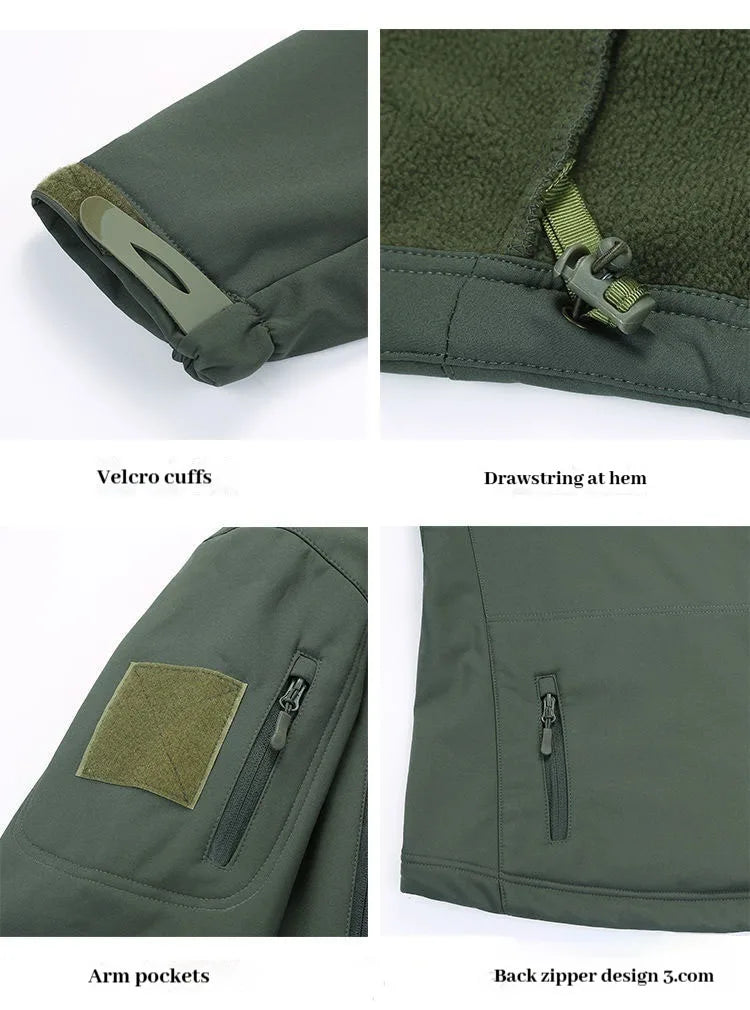 Men's Waterproof and Warm Jacket Outdoor Sports and Leisure Windproof and Cold Proof Hooded Jacket Men's Winter