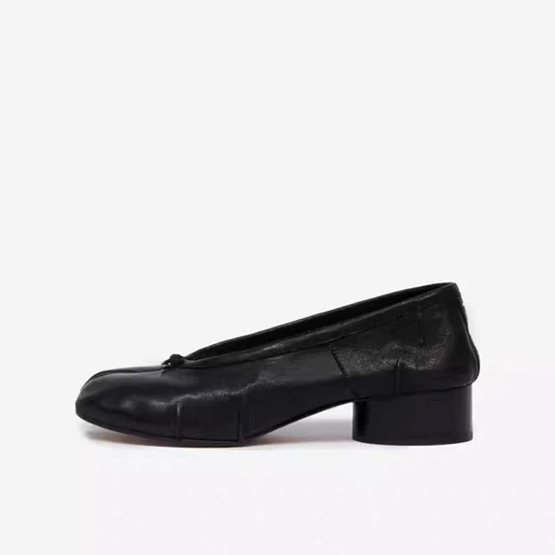 2025 New Women Pumps Fashion Split Toe Shoes Woman Luxury Brand Design Women Caucal Shoes Ins Style Elegant High Heels Female