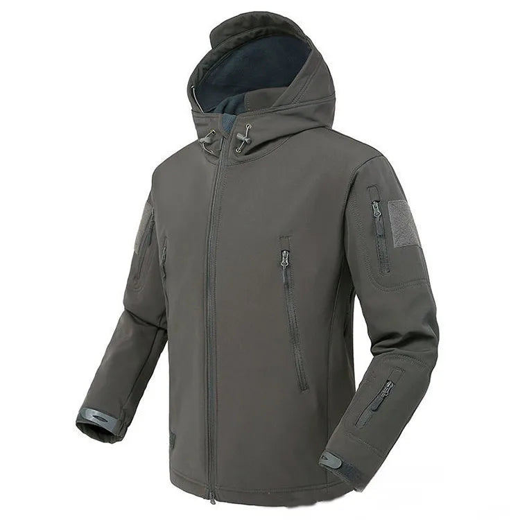 Men's Waterproof and Warm Jacket Outdoor Sports and Leisure Windproof and Cold Proof Hooded Jacket Men's Winter