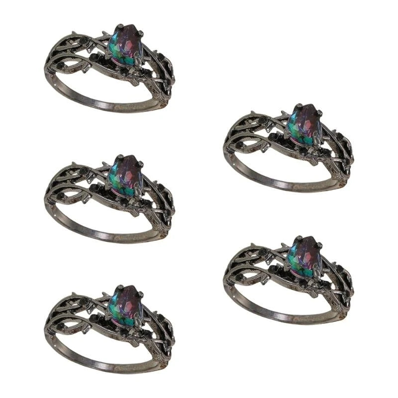 Delicate Rings Eye Catching Vintage Rings Hand Jewelry Finger Rings for Daily