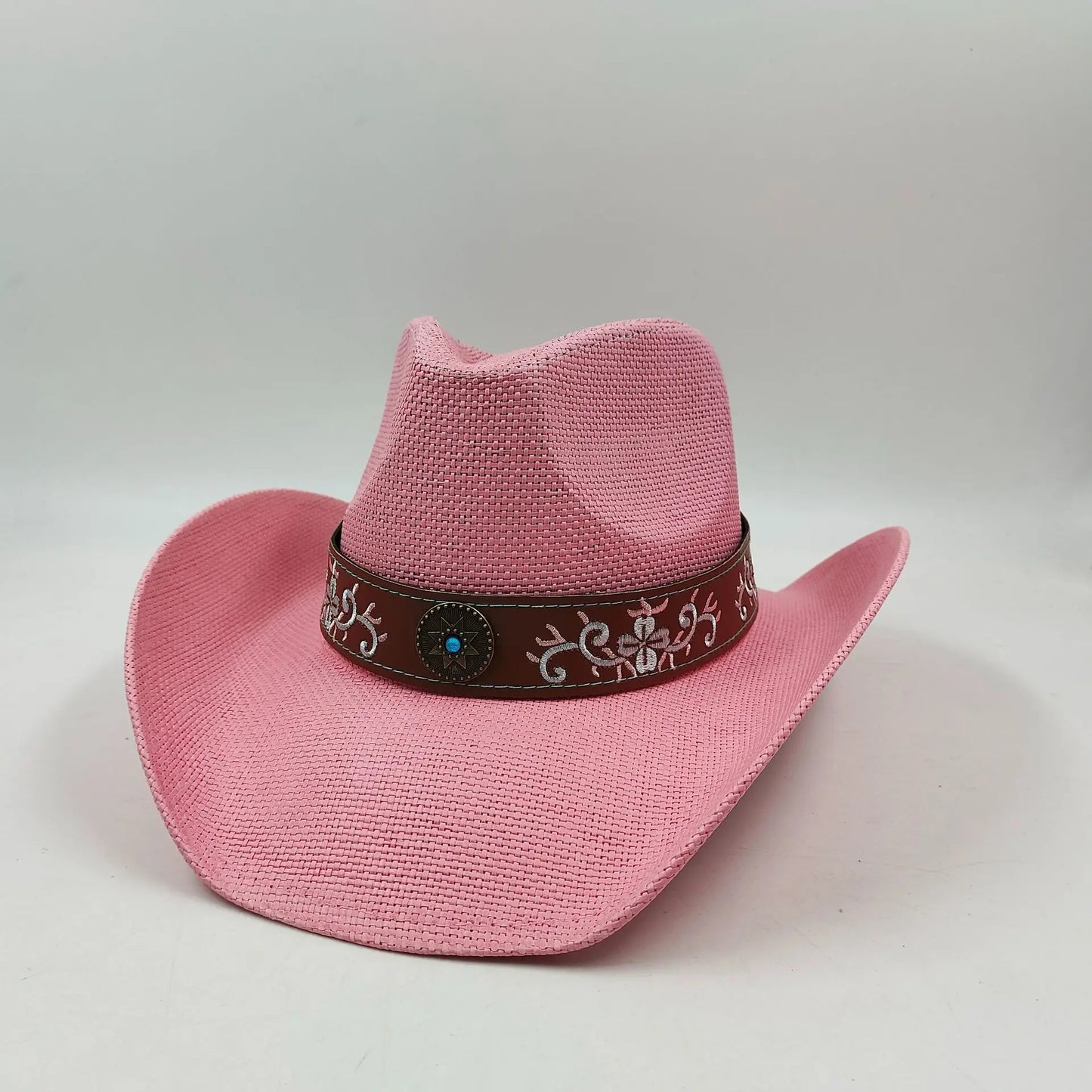 hats straw cowgirl western hat mexican hat retro curling hat western cowboy hat outdoor riding hat travel sports hat