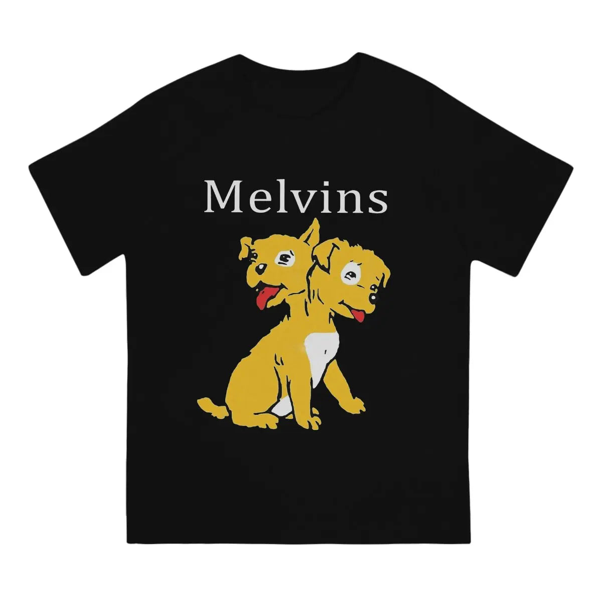 Men T-Shirts Music Vintage Pure Cotton Tees Short Sleeve Melvins T Shirts O Neck Clothing Gift Idea