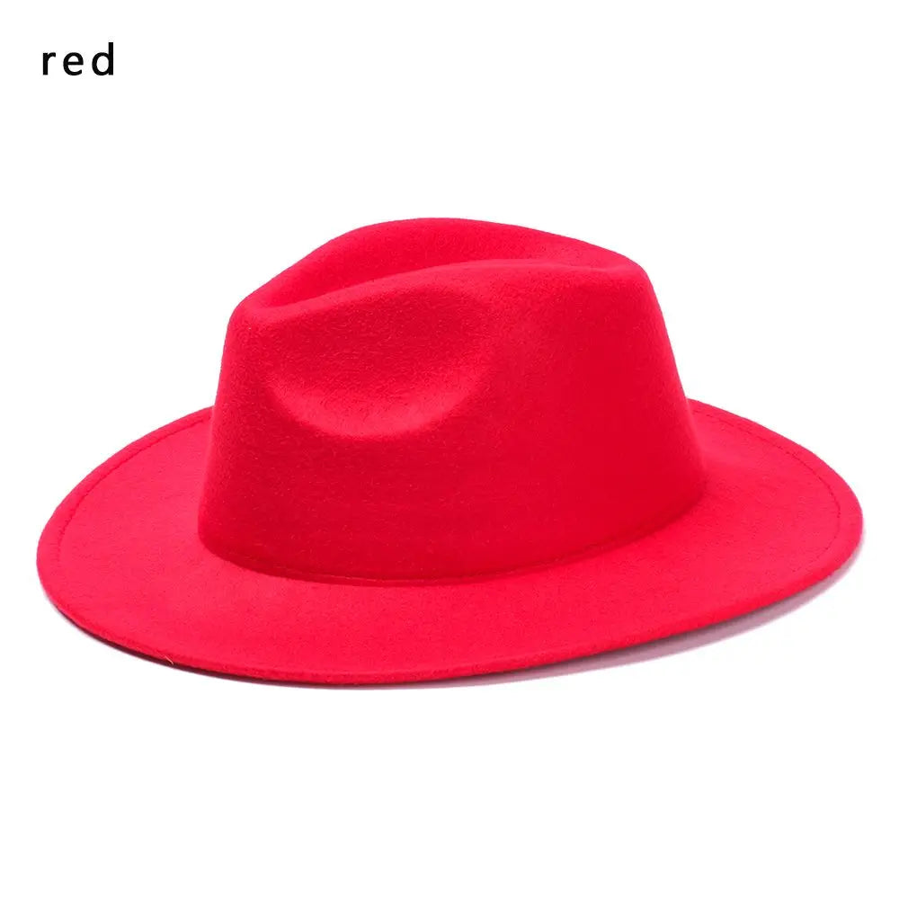 Vintage Wide Brim Cowboy Hat Women Men Dress Dance Party Stage Performance Jazz Cap Panama Fedora Hat