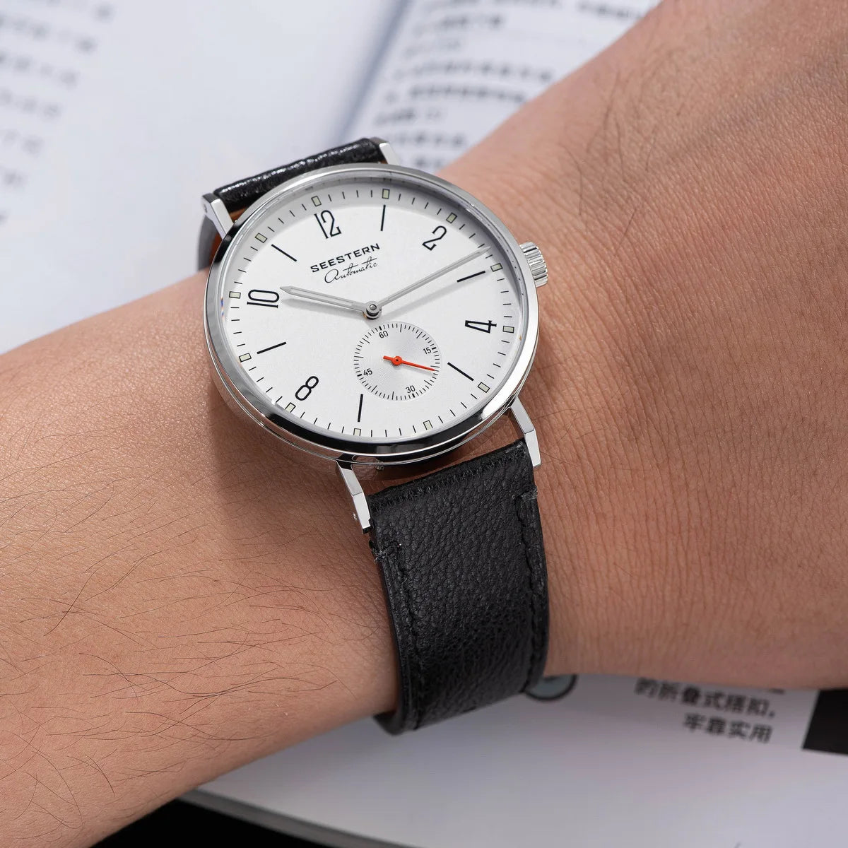 SEESTERN 2024 New Men Watch Automatic Business Wristwatches ST1701 Movement Ultra Thin Clock Top Brand Luxury Fashion Casual