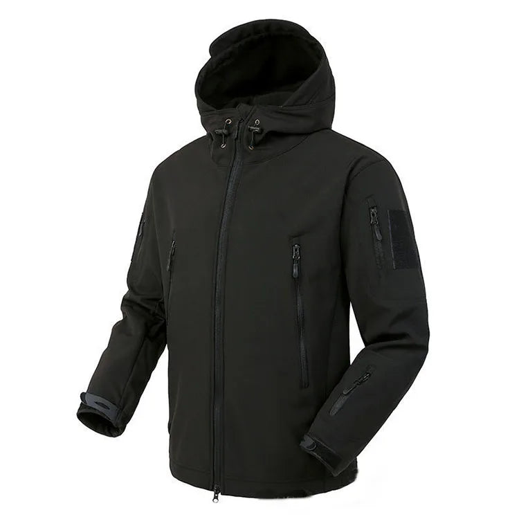 Men's Waterproof and Warm Jacket Outdoor Sports and Leisure Windproof and Cold Proof Hooded Jacket Men's Winter