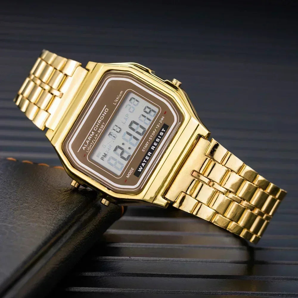 2025 Digital Watches for Men Sports Waterproof Bracelet Clock Gold Electronice LED Wristwatch Women Casucal Montre Homme Relogio