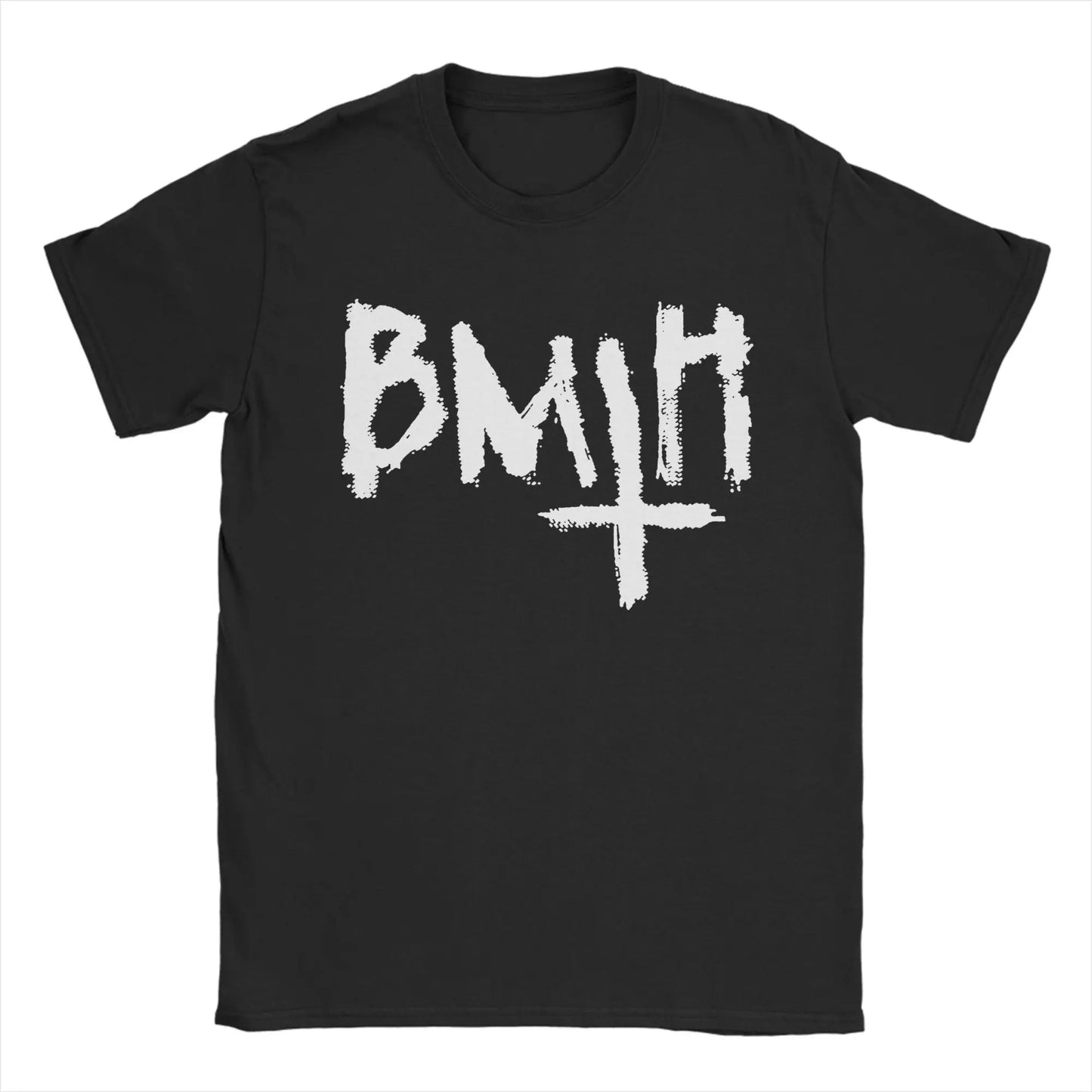 Men's T-Shirts Brings Me the Horizons BMTH Funny Pure Cotton Tees Short Sleeve T Shirts O Neck Clothing New Arrival
