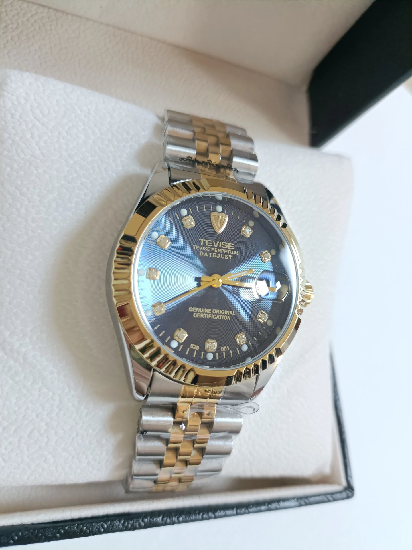 TEVISE Automatic Mechanical Watch for Men for Women Date Stainless Steel Fashion Business Casual Watch Waterproof