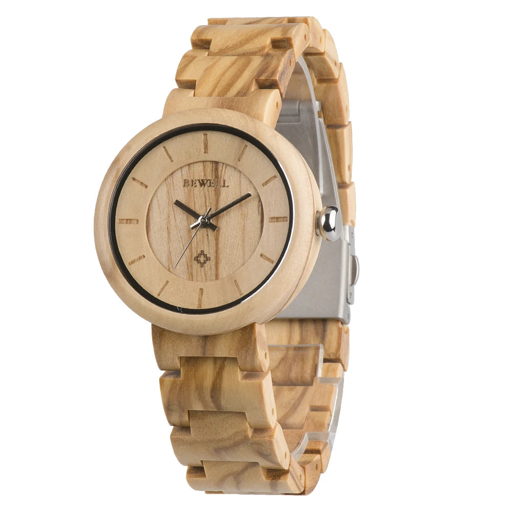 Wooden Watches Uwood Series 38mm Unisex Natural Handmade Wood Watch Band Adjustable