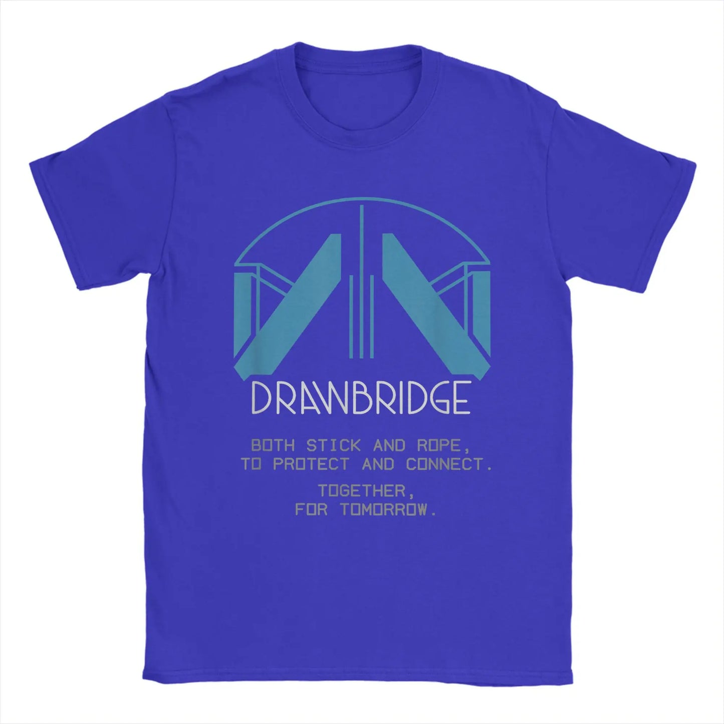 Men T-Shirts Drawbridge Logo Death Stranding 2 Casual Cotton Tee Short Sleeve Gaming T Shirts Crew Neck merch Birthday Present