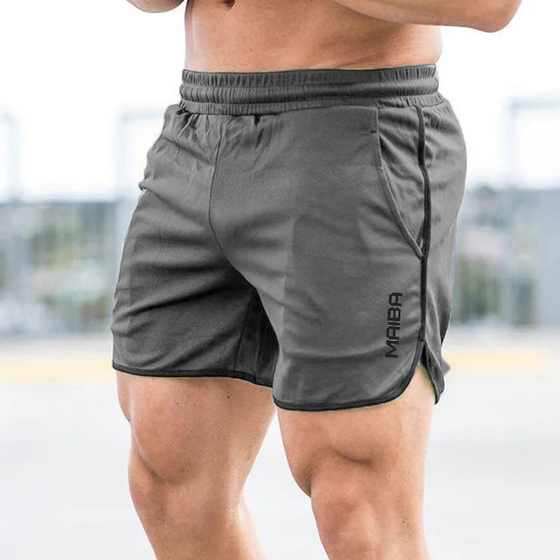 Shorts New Fitness Breathable Sports Shorts Running Quick Dry Pants Summer Slim Training Quarter Pants 2023