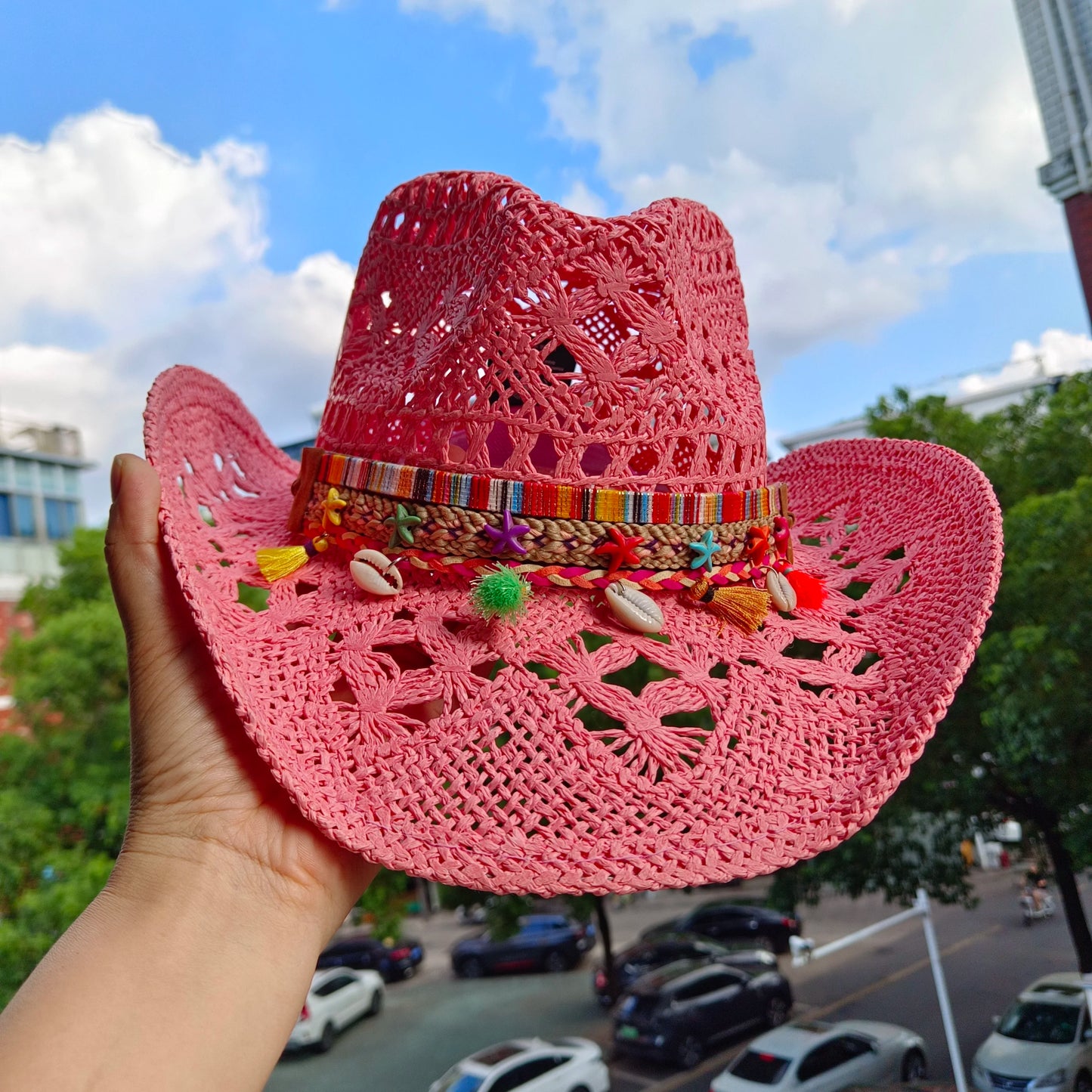 hats straw cowgirl western hat mexican hat retro curling hat western cowboy hat outdoor riding hat travel sports hat