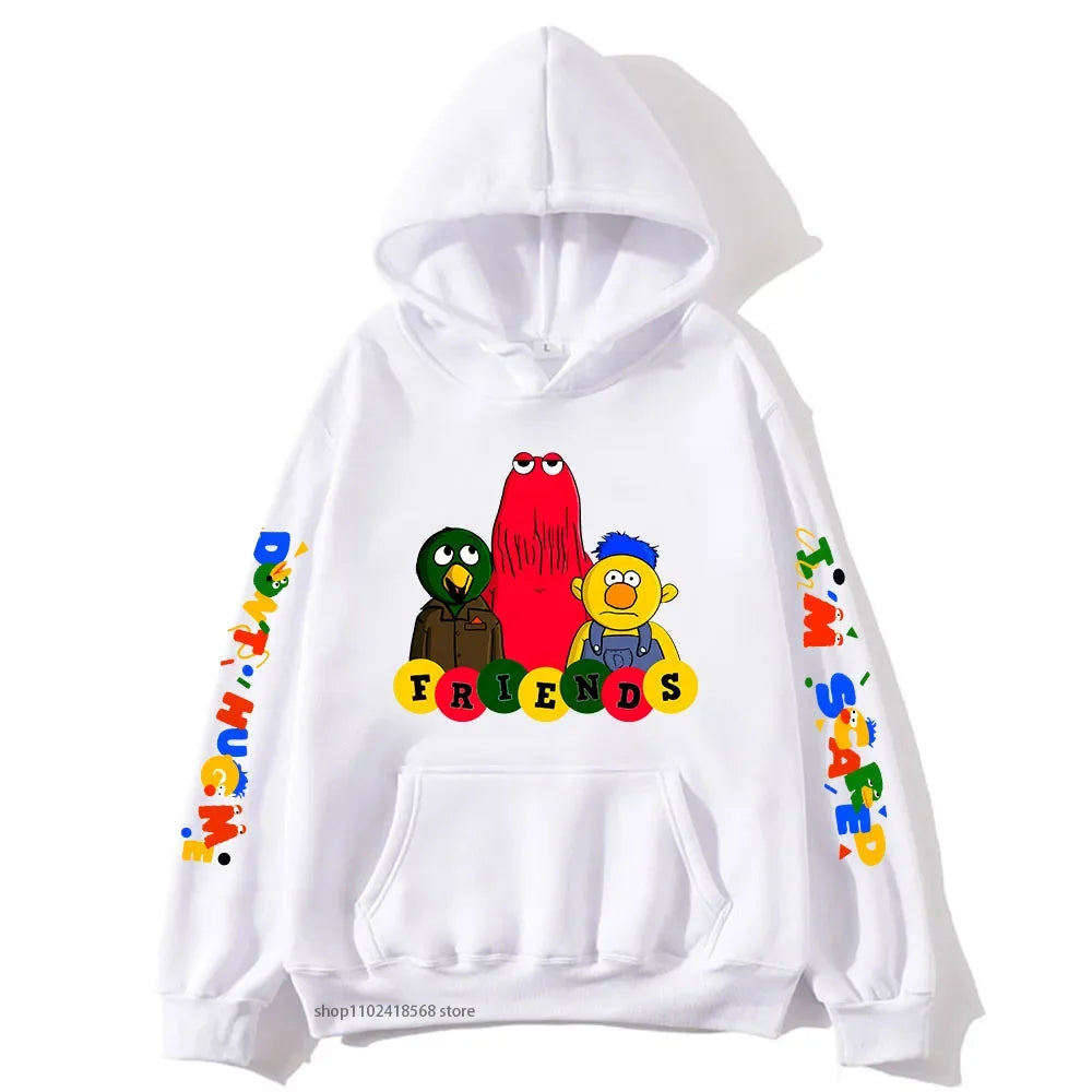 Meme-dont Hug Me Im Scared Hoodies Cartoon Graphic Sweatshirts for Women Men's Unisex Sudaderas Boys/girls Clothing Y2k Clothes