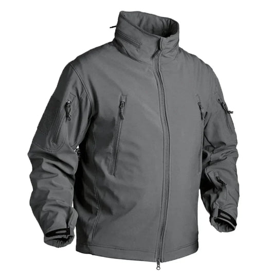 Men Fleece Jacket Tactical Jackets Waterproof Camo Coats Multi-pockets Hunting Clothes Hood Windbreakers Keeping Warm Clothing