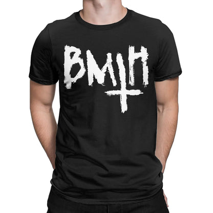 Men's T-Shirts Brings Me the Horizons BMTH Funny Pure Cotton Tees Short Sleeve  T Shirts O Neck Clothing New Arrival