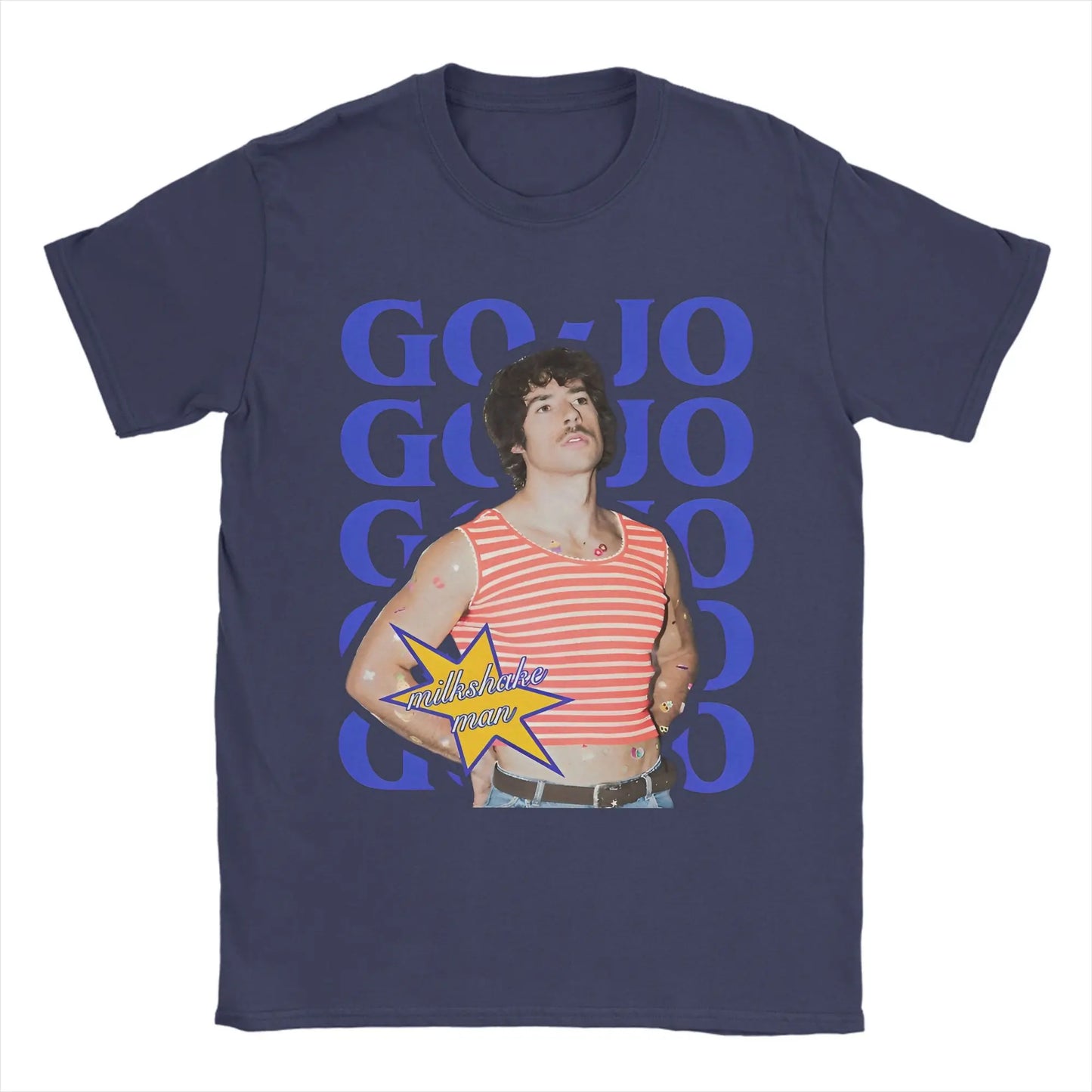 Men's T-Shirt Go Jo Milkshake Man Australia T Shirts Hipster Eurovisions 2025 Summer Tees Vintage 100 Cotton Clothes Plus Size