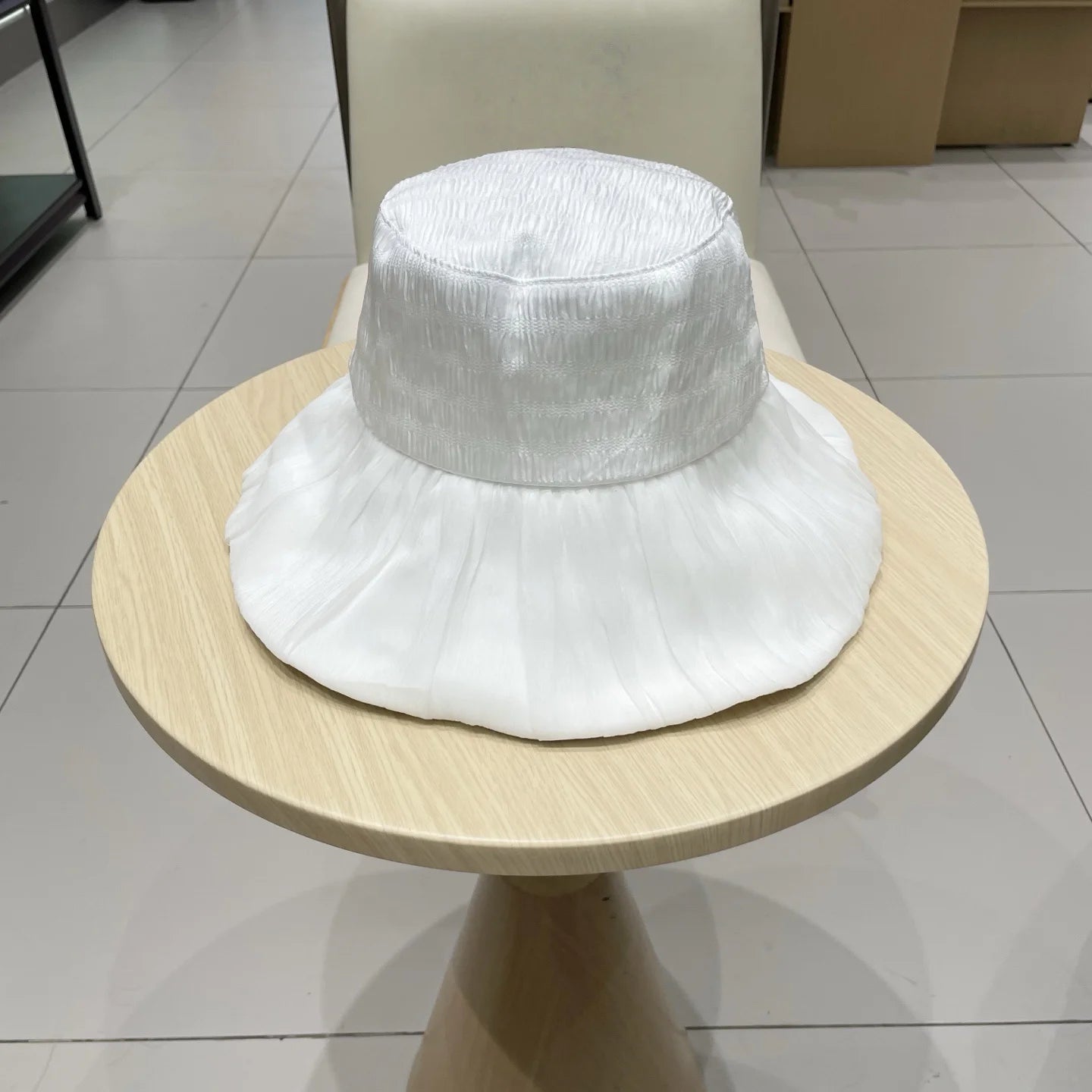 Hat for Women D Series Fisherman Hat New Fashionable  Pleated Design Big Bow Neat Shape Exquisite Design Super Attractive Top