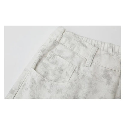 Men's High Street Style Elastic Waist Jeans Floor-Length Loose Fit Spring New Arrival Fashionable Casual Men's Denim Pants