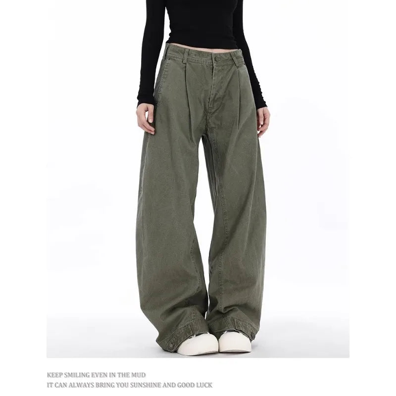 New High Waisted Straight Leg Loose Jeans Are Comfortable Breathable Fashionable and Trendy They Are Unisex Carrot Pants