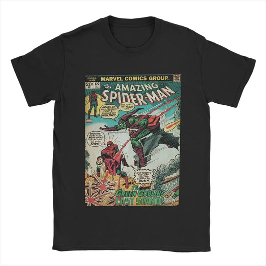 Men's Spider-man Spiderman T Shirts Pure Cotton Clothing Funny Short Sleeve Round Neck Tee Shirt Original T-Shirt