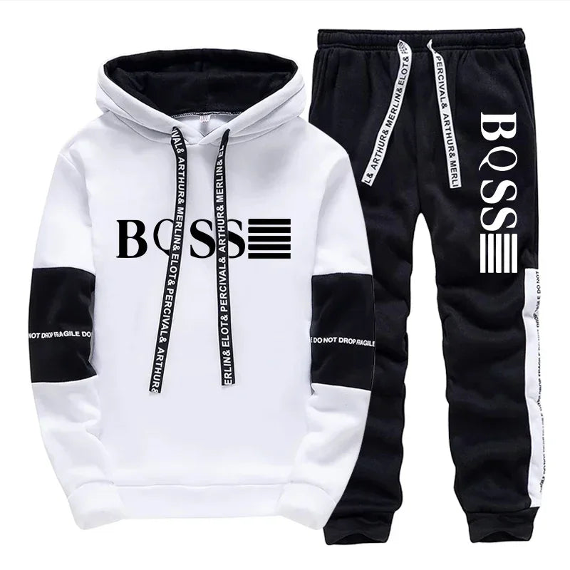 Hoodies Autumn Winter Single Sweatshirts and Sweatpants Men High Quality Casual Versatile Daily Sports Men's Tracksuit Fashion
