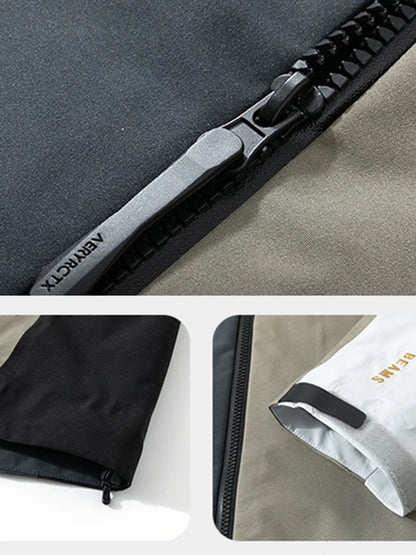 Jacket For Men 2024 New Spring And Autumn Season Spliced Contrasting Color Jacket Loose Fit Assault Jacket Trendy Brand
