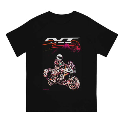 Men NT1100 T Shirts Moto Tops Fashion Short Sleeve Round Collar Tee Shirt Graphic T-Shirts