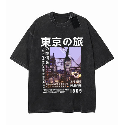 Men's T-shirts 100% cotton casual T-shirts Men's summer retro fashion tops High quality T-shirts