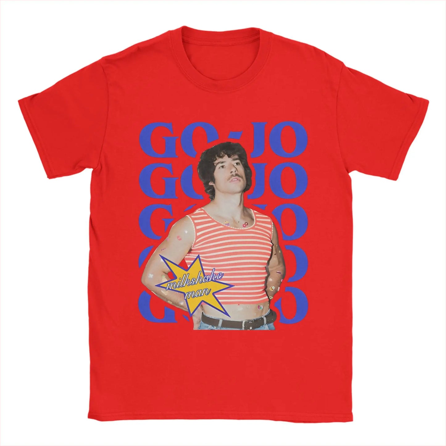 Men's T-Shirt Go Jo Milkshake Man Australia T Shirts Hipster Eurovisions 2025 Summer Tees Vintage 100 Cotton Clothes Plus Size