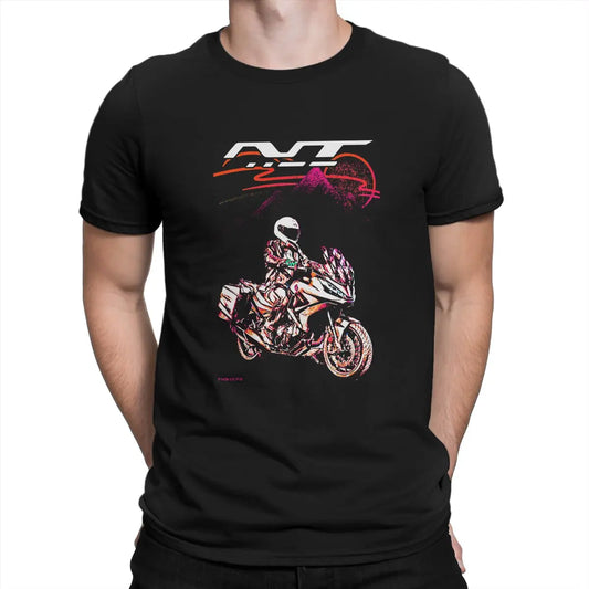Men NT1100 T Shirts Moto Tops Fashion Short Sleeve Round Collar Tee Shirt Graphic T-Shirts