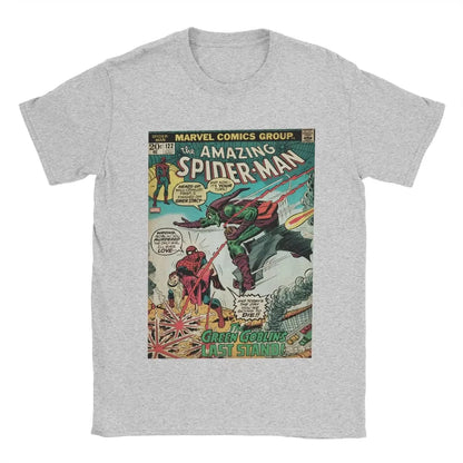 Men's Spider-man Spiderman T Shirts Pure Cotton Clothing Funny Short Sleeve Round Neck Tee Shirt Original T-Shirt