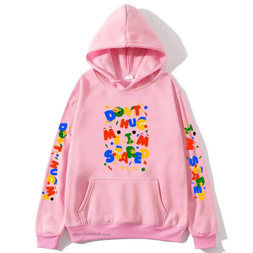 2025 Cartoon Graphic Dont Hug Me Im Scared Hoodies Men's Sweatshirts Unisex Sudaderas for Women Clothing Harajuku Top Y2k