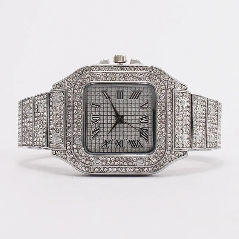 2025 Fashion Watches for Men Women Iced Out Watch Man Luxury Diamond Watch Unisex Quartz Wristwatches Relogio Gift Drop Shipping