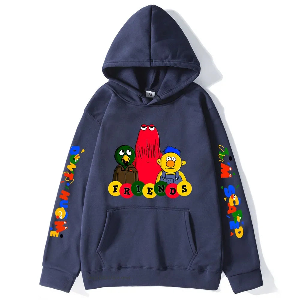 Meme-dont Hug Me Im Scared Hoodies Cartoon Graphic Sweatshirts for Women Men's Unisex Sudaderas Boys/girls Clothing Y2k Clothes