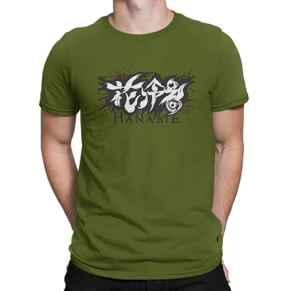 Men's T-Shirt Logo Novelty 100% Cotton Tees Short Sleeve Hanabie T Shirts Crew Neck Clothing Gift Idea