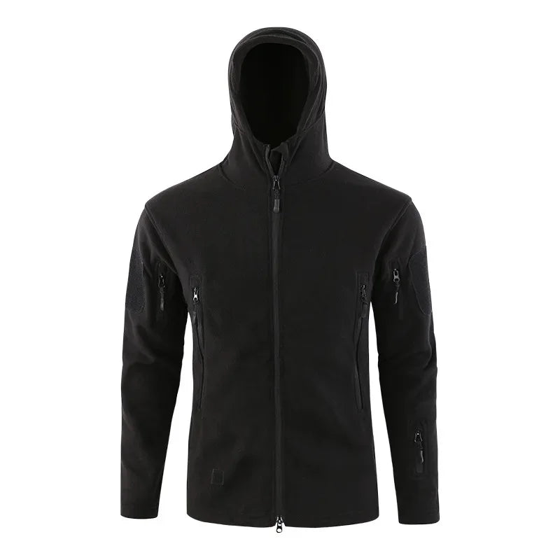 Hiking Jackets Windproof Thermal Hunting Clothes Fleece Windbreaker Winter Softshell Jacket Men Tactical Suit Military Camping