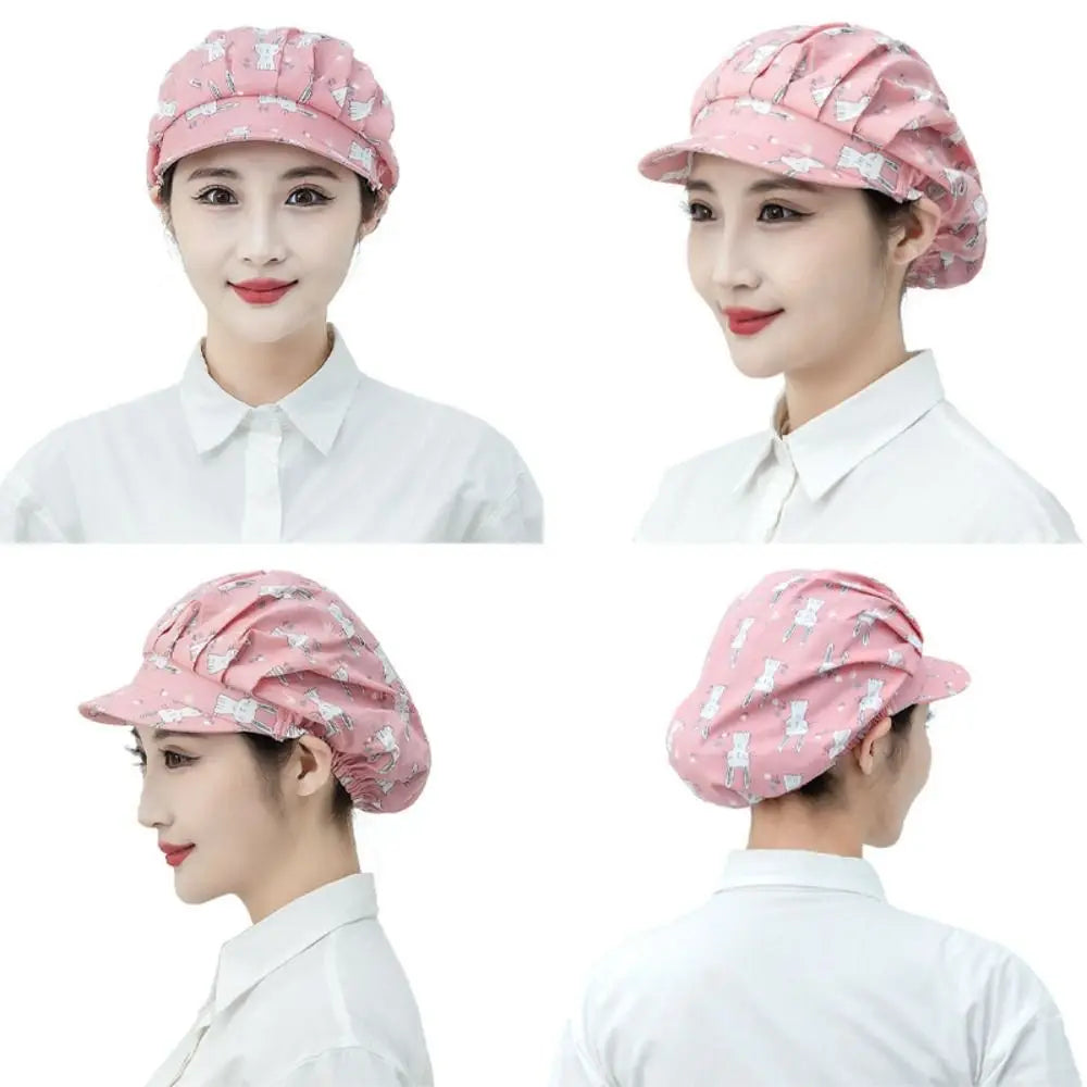 Catering Cap Anti-hair Loss Kitchen Casquette Hat Full Cloth Resuable Working Hat Sanitary Adjustable Dust Protection Cap Chefs
