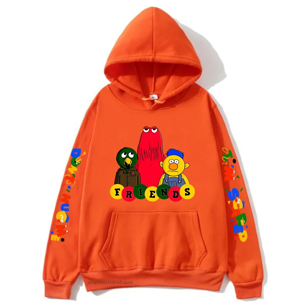 Meme-dont Hug Me Im Scared Hoodies Cartoon Graphic Sweatshirts for Women Men's Unisex Sudaderas Boys/girls Clothing Y2k Clothes