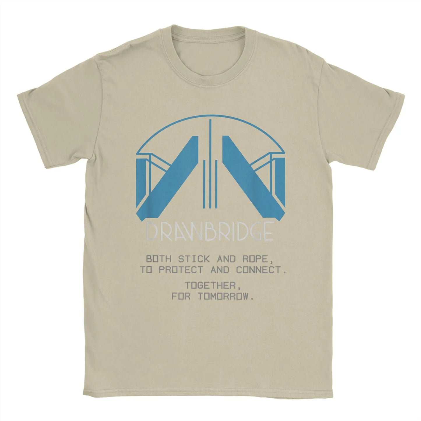Men T-Shirts Drawbridge Logo Death Stranding 2 Casual Cotton Tee Short Sleeve Gaming T Shirts Crew Neck merch Birthday Present