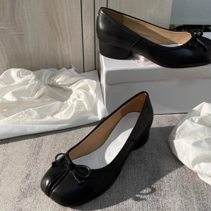 2025 New Women Pumps Fashion Split Toe Shoes Woman Luxury Brand Design Women Caucal Shoes Ins Style Elegant High Heels Female