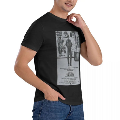 Men's T-Shirts Taxi Driver Poster Humorous Pure Cotton Tees Short Sleeve Robert De Niro T Shirts Crew Neck Tops Original