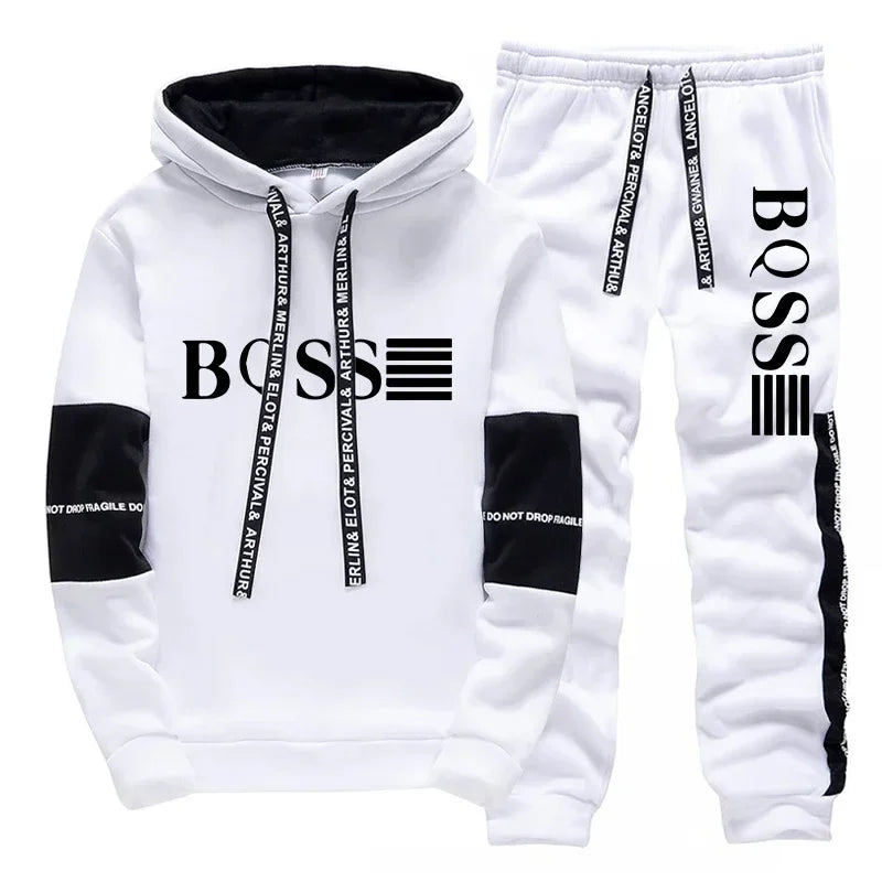 Hoodies Autumn Winter Single Sweatshirts and Sweatpants Men High Quality Casual Versatile Daily Sports Men's Tracksuit Fashion