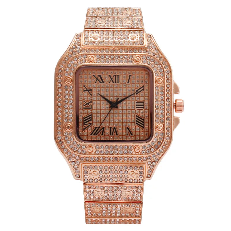 2025 Fashion Watches for Men Women Iced Out Watch Man Luxury Diamond Watch Unisex Quartz Wristwatches Relogio Gift Drop Shipping
